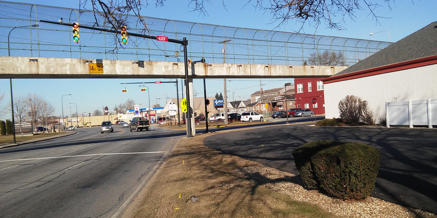 Pedestrian Bridge over Columbus Drive (US 12) | Ciorba Group